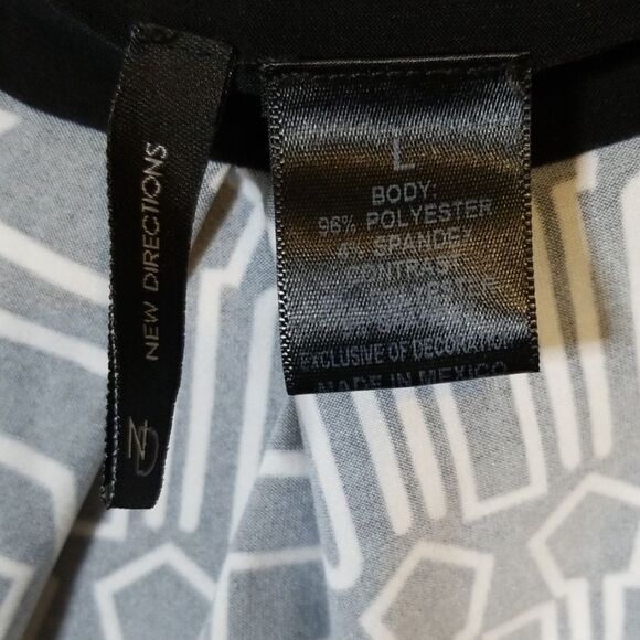 New Directions Black & White‎ A-Line Dress - Picture 2 of 7